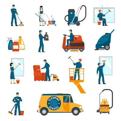 Cleaning of commercial spaces