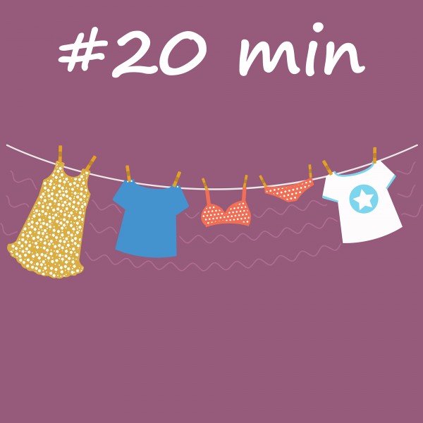 Drying 20 minutes, maximum 5 Kg
